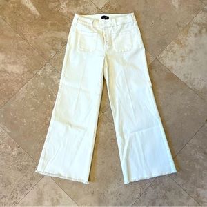 NYDJ high rise wide leg White Jeans size 6